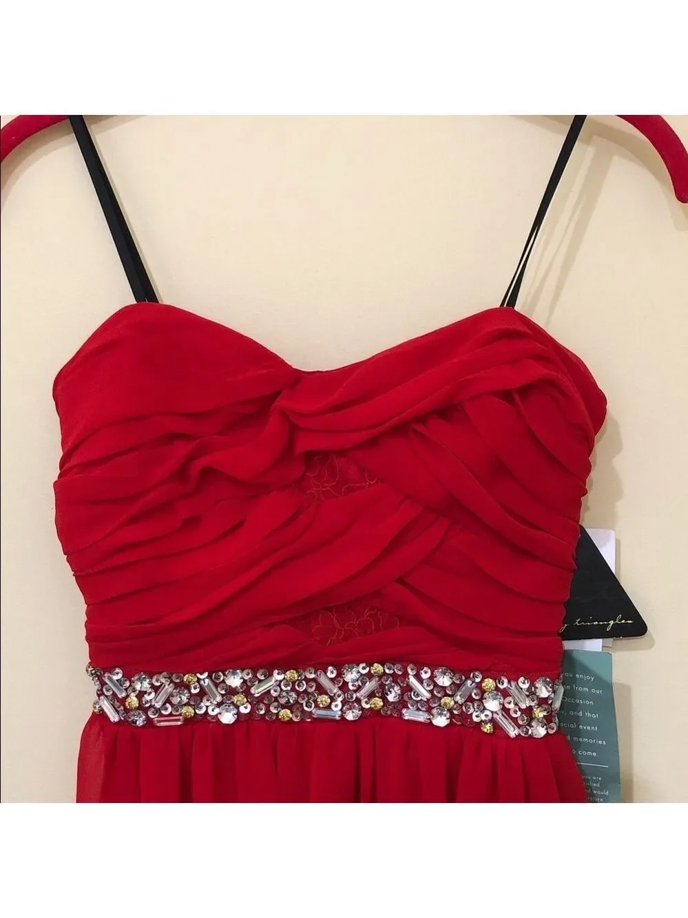 City Triangles Red high-low Formal Dress Women’s occasion dress Size 5